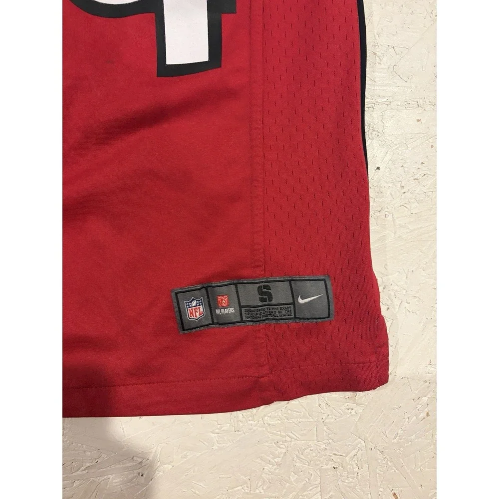 Atlanta Falcons Jersey Youth Small NFL Football White 84 Nike On Field‎ Red